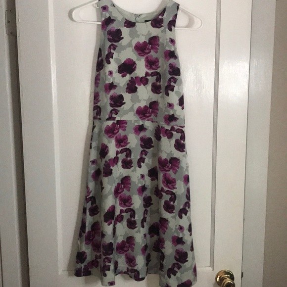 Satin Floral Dress - Picture 3 of 3